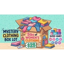 Womens Mystery Bundle Box 5 lb Surprise Mixed Clothing Lot for 25 Various Sizes