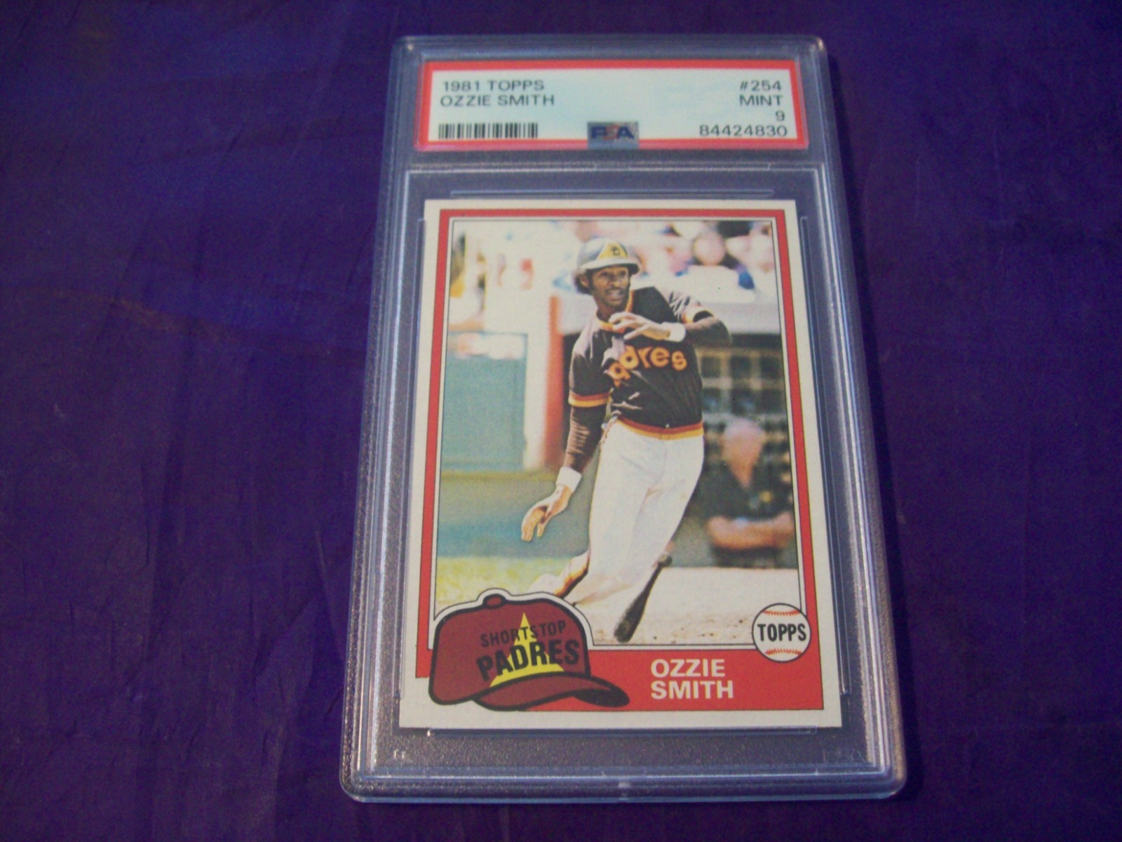 1981 TOPPS #254 OZZIE SMITH PSA 9