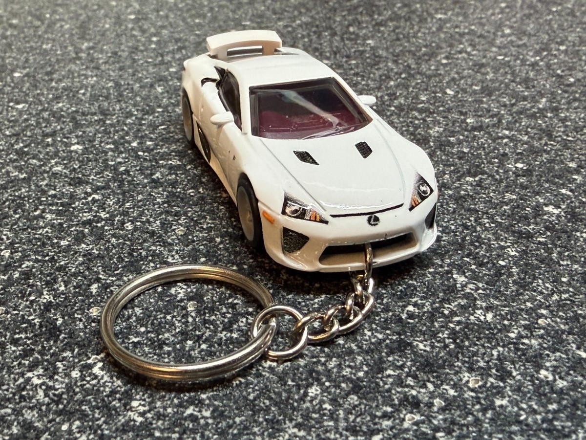 Lexus LFA Keychain Diecast Hot Wheels Matchbox 2012 White | eBay