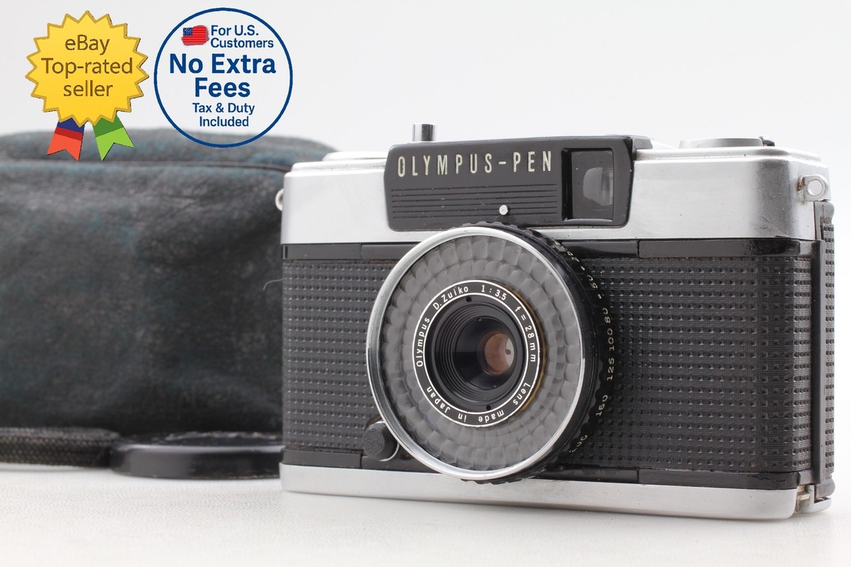 All Works [MINT w/ Case] Olympus Pen EE-3 35mm Half Frame Film