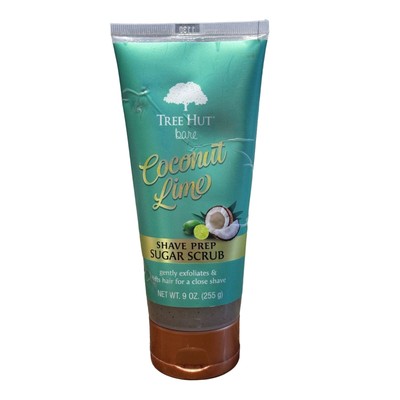 Bare Coconut Lime Shave Prep Sugar Scrub Coconut Lime 9 Oz Key Notes Palm Leaf