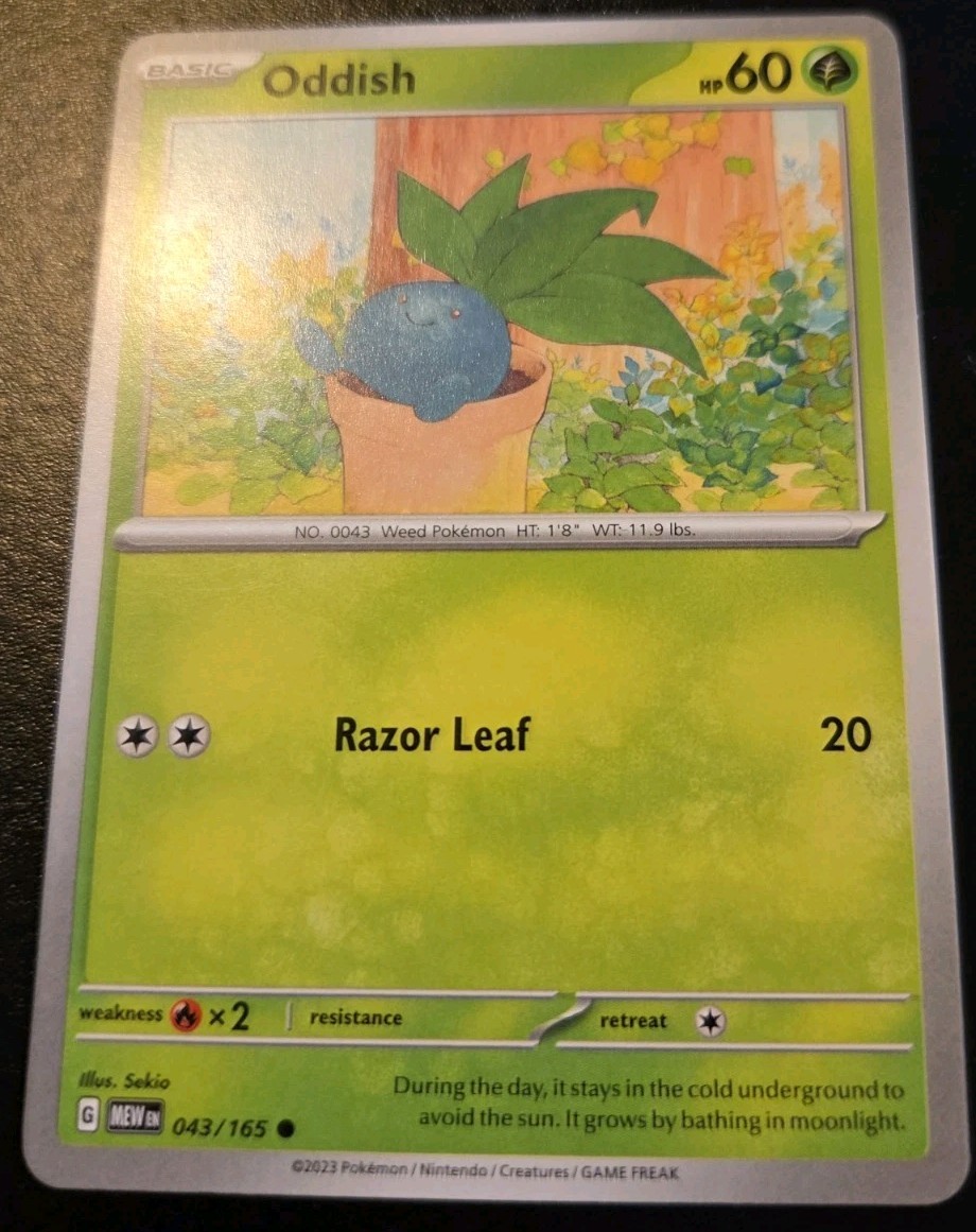 Oddish 043/165 Common Scarlet & Violet: 151 Pokemon TCG