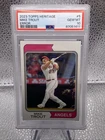 2023 topps heritage Mike Trout Error Card #5 PSA 10 SP Variation