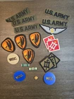 Lot Of Vintage Military Patches Pins Ribbons WW2 Cufflink Rare Army Engineers