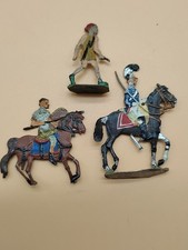 Three 3 Assorted Zinnfiguren Tin Flats Soldiers