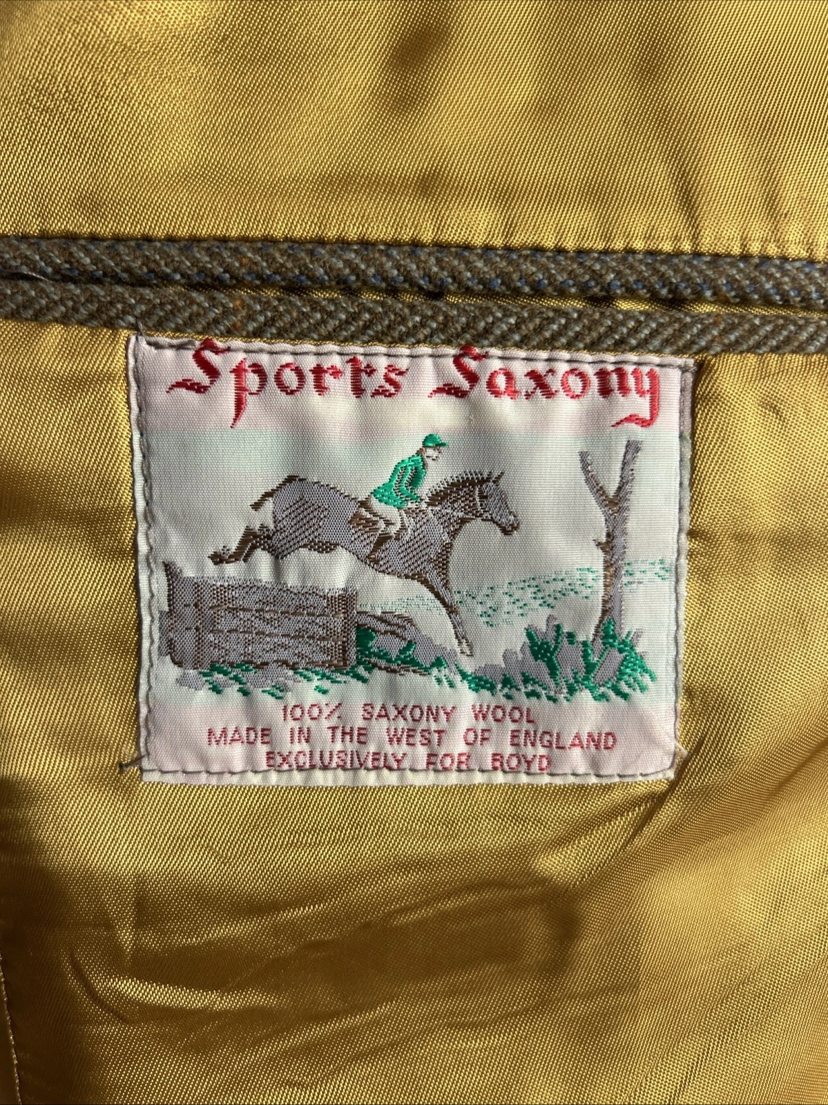 Sport Saxony Tweed Shooting Action Back HACKING Norfolk Blazer Jacket (42S) - product detail image 15