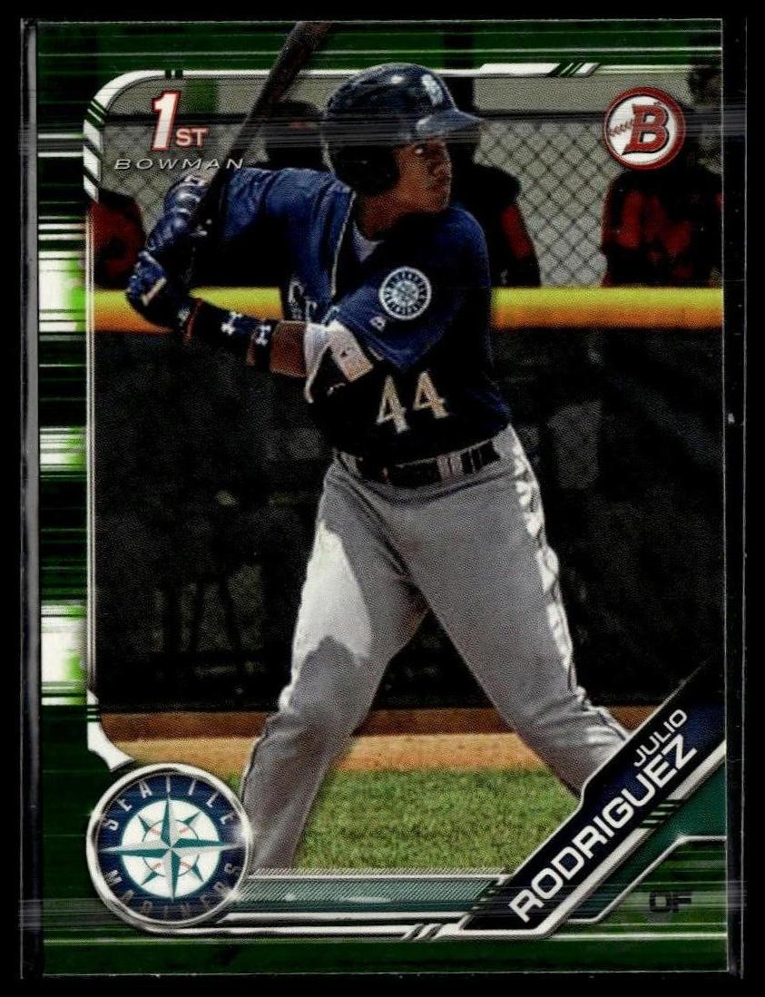 2019 Bowman #BP-33 Julio Rodriguez Prospects Camo 1st Bowman
