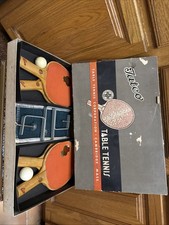 Vintage Box Ping Pong Tatco Table Tennis Ace Set 3100 Net Red Ball