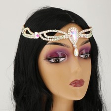 Strass-Bauchtanz-Kopfschmuck, Kopfkette f&uuml;r Bauchtanz-B&uuml;hnenfrauen und