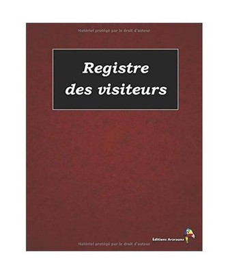 Registre des visiteurs: couleur rouge, Ararauna, Éditions