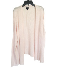 Eileen Fisher Womens 1X Open Front Cardigan Lightweight Knit Plus Size Layering