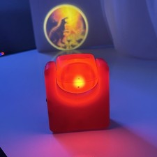 Dinosaur Mini LED Projector Night Light Red Indoor Battery Operated Kids Toy