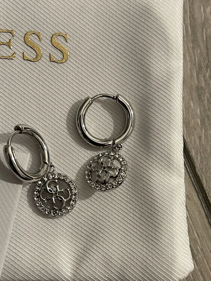 Guess Ohrringe Silber Steine Glitzer - Bild 2 von 4