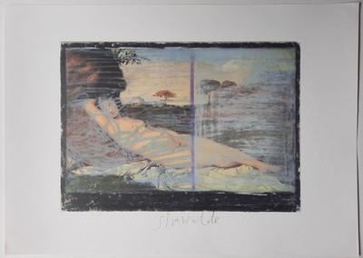 STRAWALDE - Schlummernde Venus. Handsignierter Offsetdruck, Griffelkunst 285 B1.