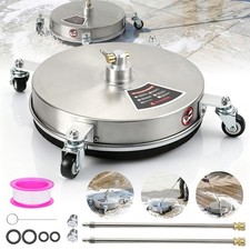 15" Power Pressure Washer Cleaner Attachment for Sidewalk Patio 4000PSI 4 Wheels