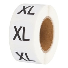 500 Pcs Clothing Labels, XL Size Tag Garment Labels for Boutique, White