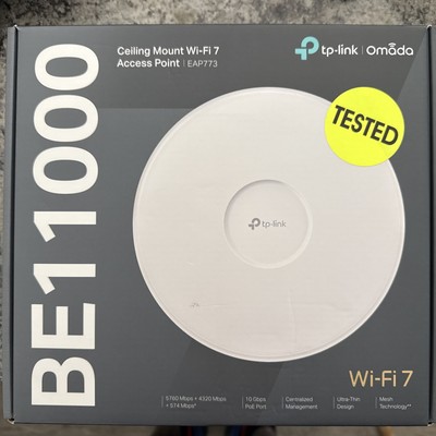 TP-Link Omada EAP773 Tri Band IEEE 802.11 a/b/g/n/ac/ax/be 10.40 Gbit/s Wireless