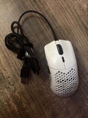 Glorious Model O Wired PC Gaming Mouse - White (GO-WHITE)