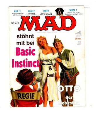 German/Germany MAD MAGAZINE #279 BASIC INSTINCT Cover COMIC BOOK