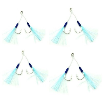 20Pcs Slow Falling Jigs Fishing Hook Replacements for Vertical Jigging Lures