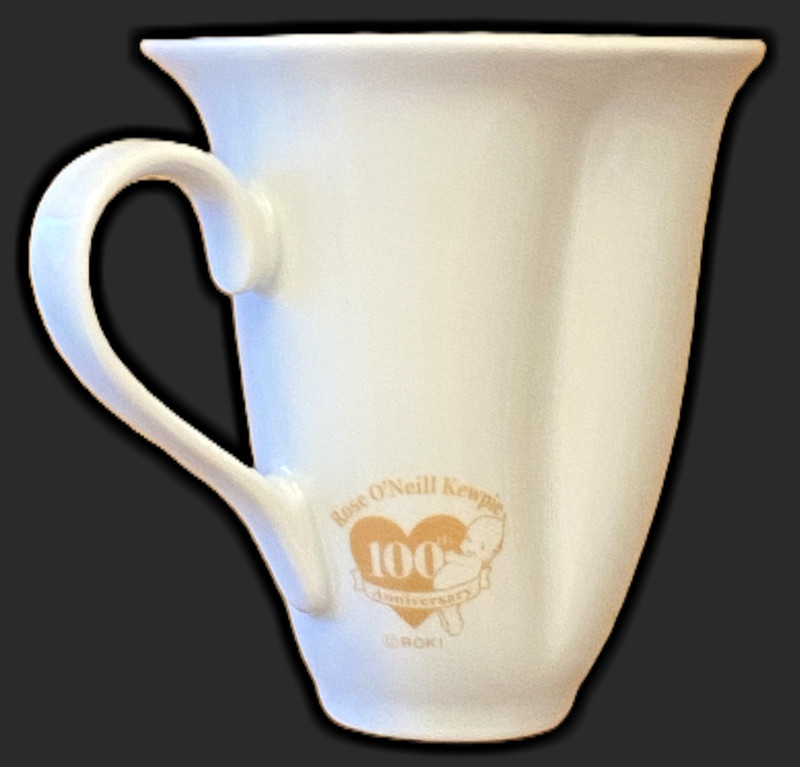 Rose O'Neill Kewpie Moon Mug 4 inch tall Kewpish Love 100th Anniversary Kewpies