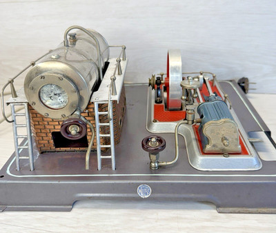 1960's Early Wilesco D16 (?) Live Steam Engine Electrical Horizontal Boiler