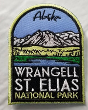 Wrangell St Elias National Park Alaska Embroidered Patch Iron On Sew Travel  Wri