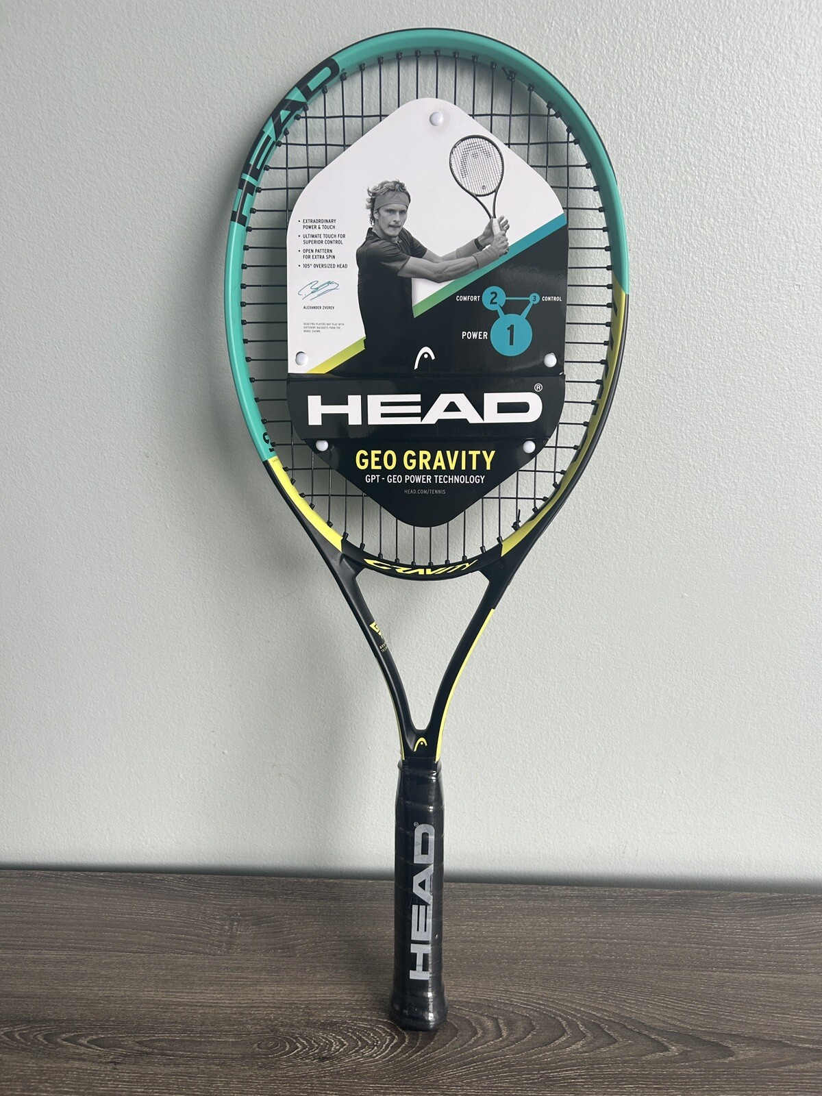 HEAD Geo Gravity Tennis Racquet Grip 4 3/8 NEW!
