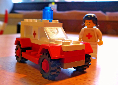 Lego 606-1 Ambulance - von 1978 - mit BA in Kopie - gebraucht
