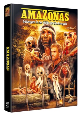 Amazonas - Gefangen in der Hölle des Dschungels  (Wattiertes BR/DVD-Mediabook)