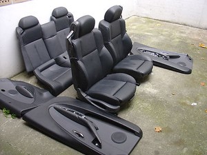 Inkl. UMBAU BMW E64 Cabrio Lederausstattung Sportsitze Leder schwarz Ausstattung