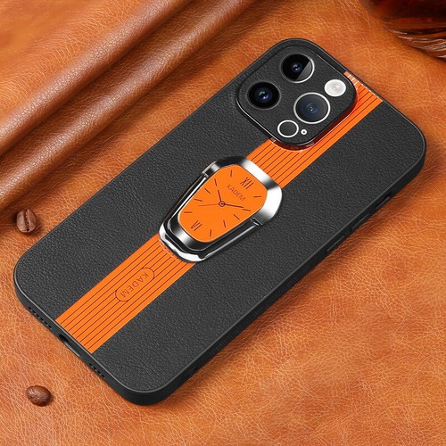 Für iPhone 15 14 Pro Max 13 12Pro Leder Magnetischer Ring Halter Handyhülle Cover - Bild 19 von 21