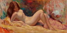 EARL MORAN Pin-up Art Poster or Rolled Canvas Print SEXY RECLINING GIRL #EM60