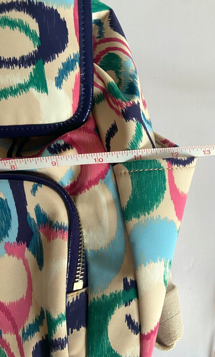 NWOT Authentic Coach IKAT Scribble Multicolor Signature 