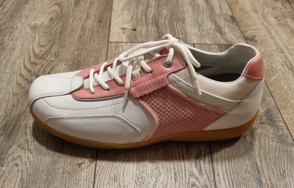 Bally Golf Damen Schuhe Avenida Weiß/Rosa | Leder | Flexitec | Gr. 36–40 2/3 - Bild 2 von 4