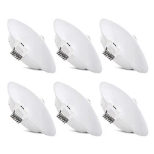 Facon 6Pack 4.5'' 12V LED Puck Light Recessed Light for RV Camper 4000K