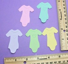  10 BABY ONSIE set paper die cut embellishment scrapbook card making