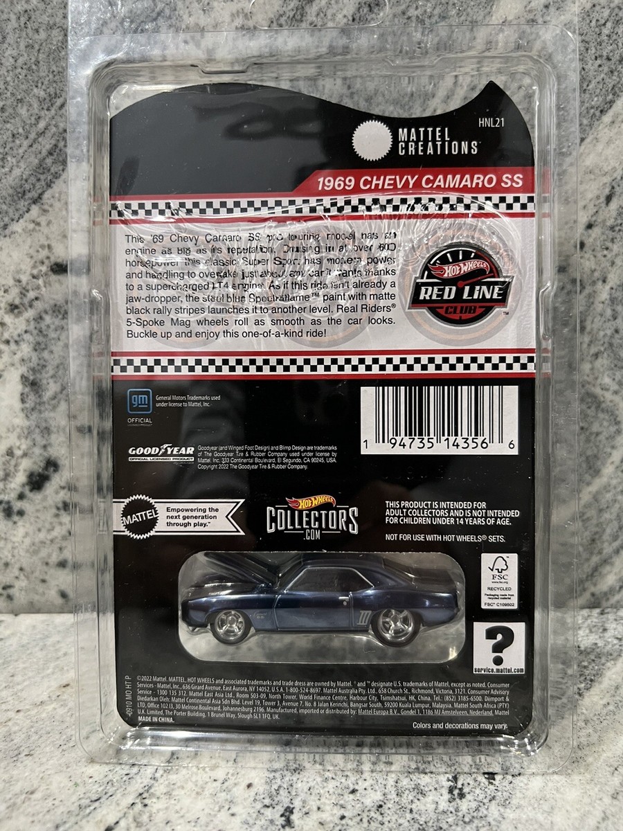 ホット ホイール RLC 限定 69 シボレー カマロ、サイン入り。 RLC EXCLUSIVE '69 CHEVROLET CAMARO SS / シボレー カマロ