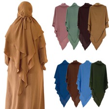 Muslim Women Prayer Hijab Abaya Long Khiamr Arab Niqab Ramadan Burqa Head Scarf