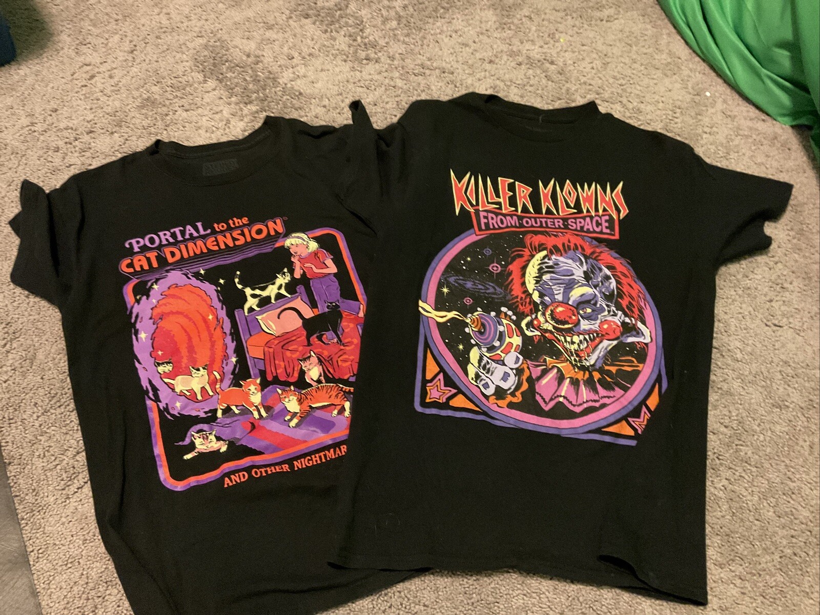 Portal To The Cat Dimension & Killer Klowns From Outer Space T Shirts