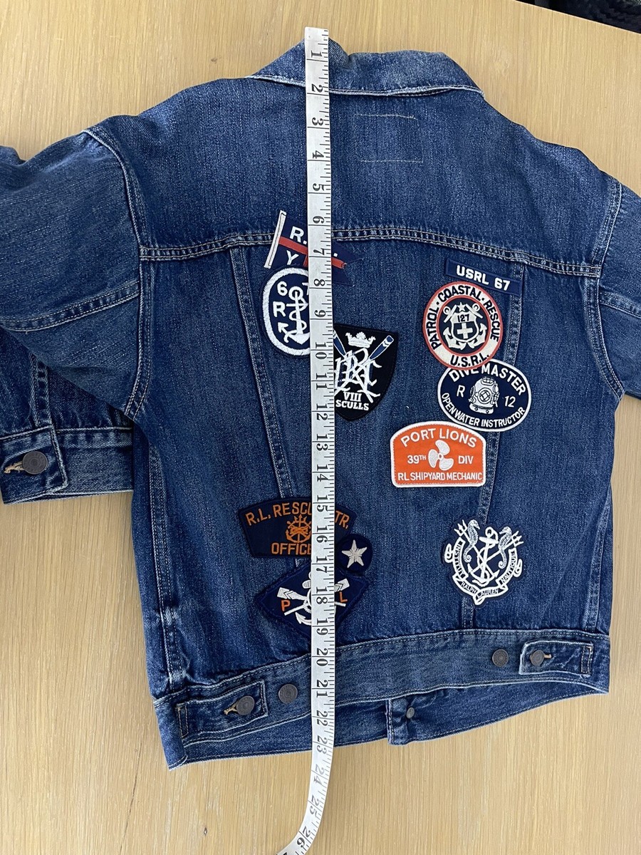 Polo Ralph Lauren X-Small Trucker Patches Jacket RRL Rugby Polo Ralph Lauren X-Small Trucker Patches Jacket RRL Rugby
