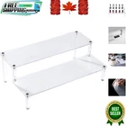 Durable 2-Tier Acrylic Clear Stand – Stylish Organizer for Collectibles & More
