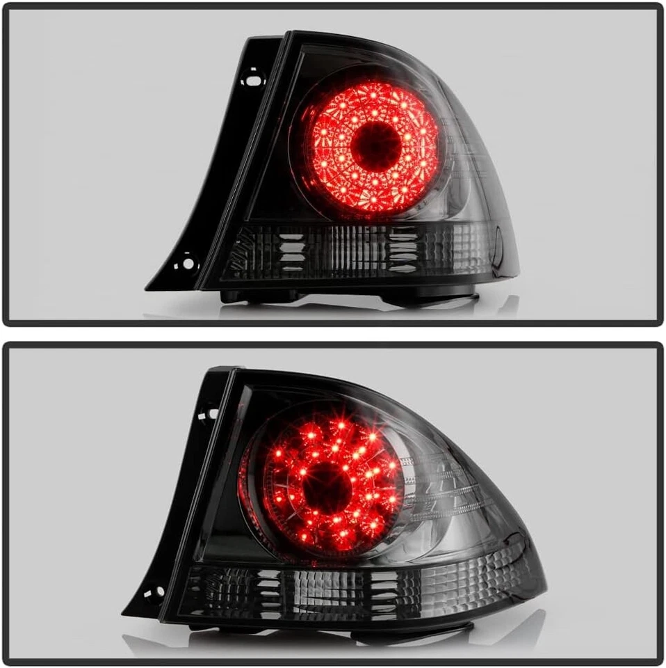 2001-2005 Smoke LED Tail Lights Brake Lamps Set Pair for Lexus IS300 Left+Right - Image 4 of 4