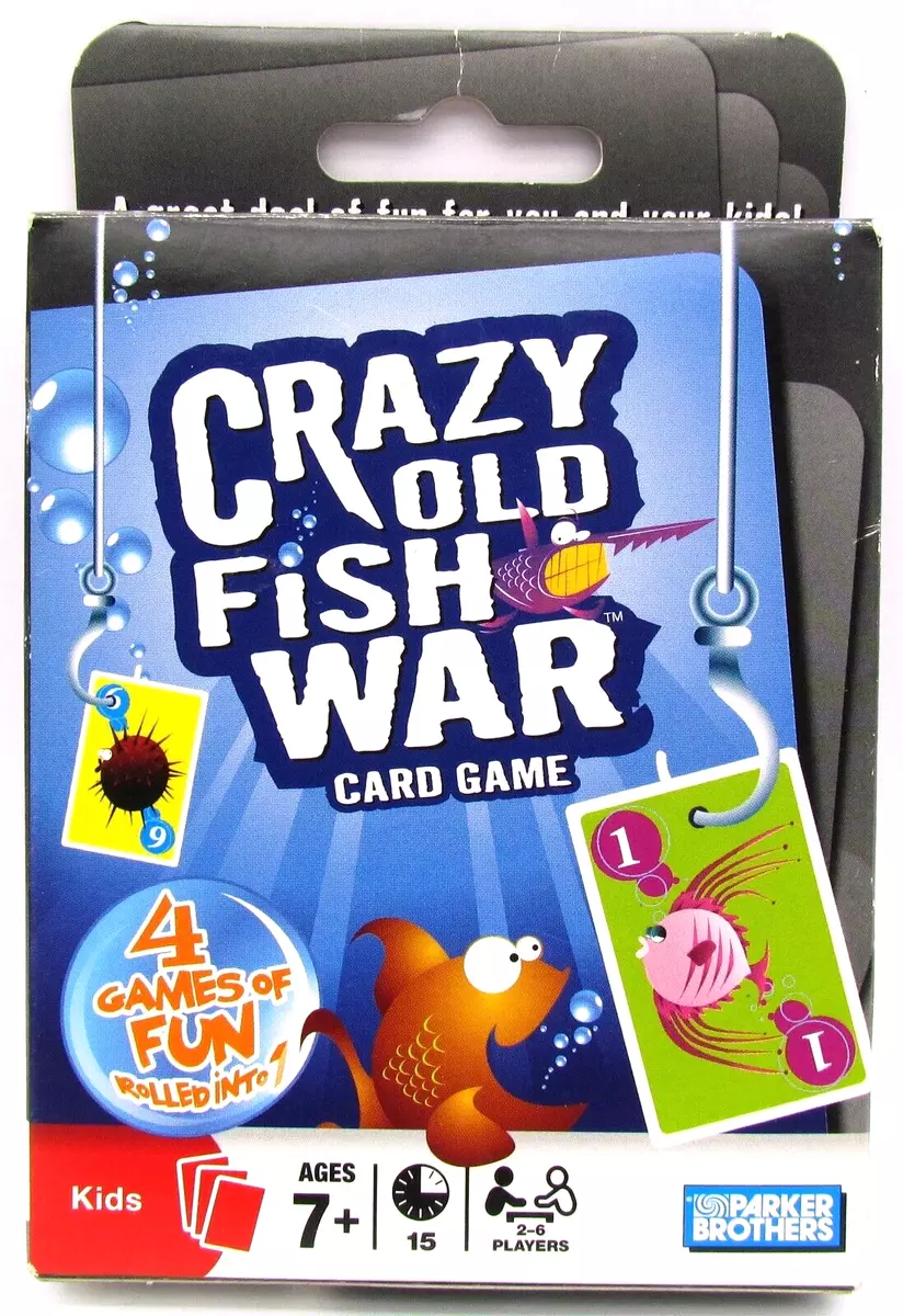 Crazy Old Fish War Card Game 4 Games of Fun Rolled into 1 - Parkers  Brothers 7+