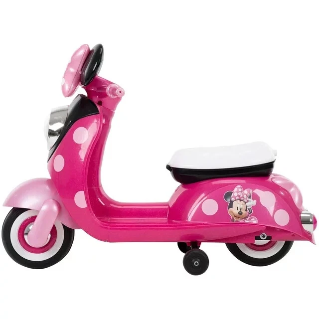 Disney Minnie Mouse Scooter Eléctrico a Batería, Edades 3-7, Rosa Foto 3 de 4