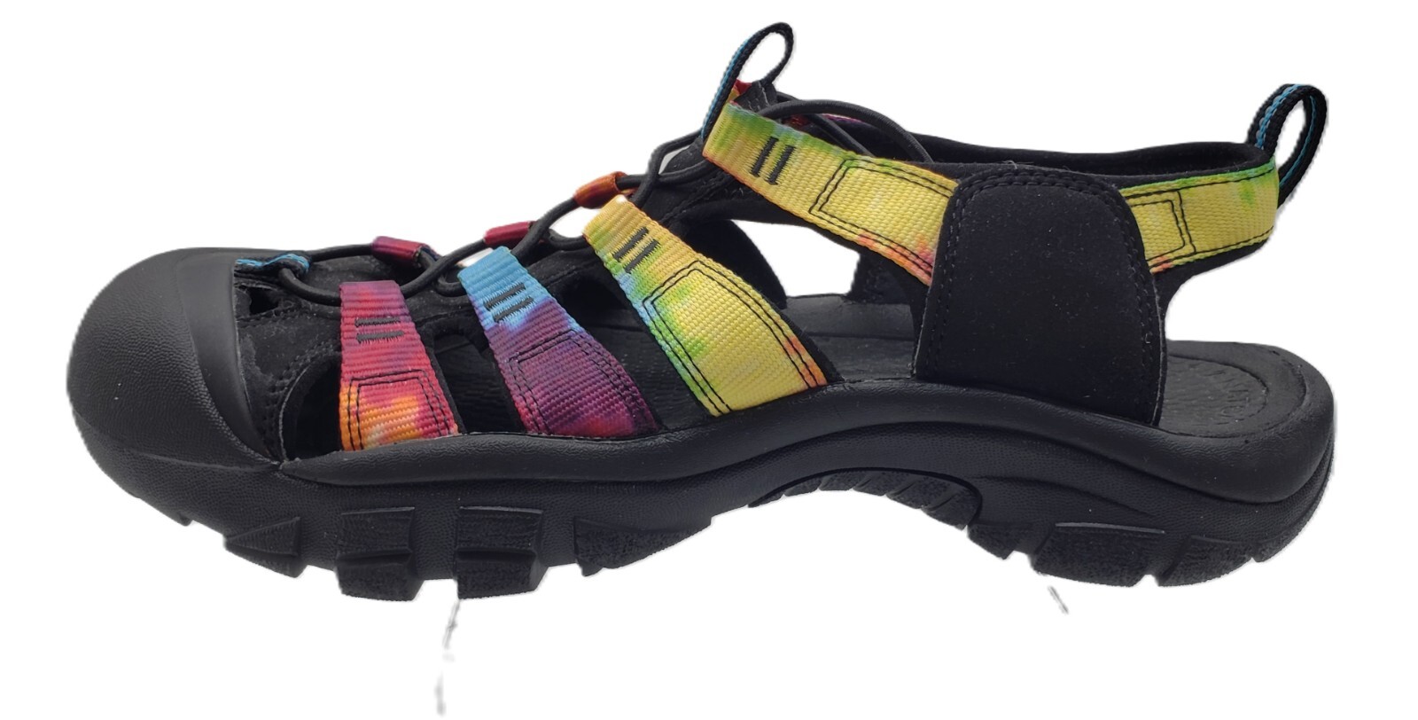 Sandali retrò Keen Newport arcobaleno tie dye escursionismo comfort acqua donna taglia 11