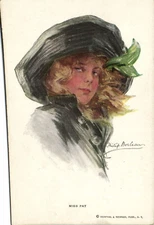 PC ARTIST SIGNED, PHILIP BOILEAU, MISS PAT, Vintage Postcard (b47354)