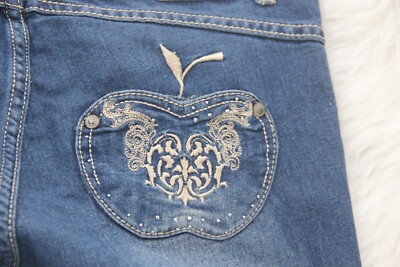 Apple Bottom Jeans by Nelly Junior 9/10 Embroidered Vintage Y2K