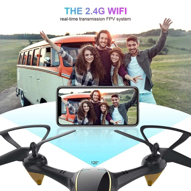 Eachine E38 WiFi FPV RC Drone 4K Camera Optical Flow 1080P HD Dual Camera Aerial - Image 3 of 4