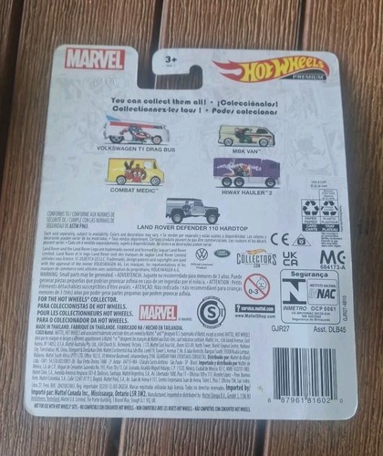Hot Wheels 1:64 Marvel 5/5 Land Rover Defender 2021 Premium - Picture 2 of 2